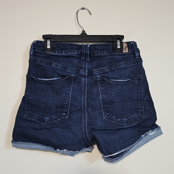 American Eagle Outfitters Blue Jean Shorts Distressed High-Waisted - Picture 2 of 5